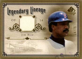 2005 SP Legendary Cuts - Legendary Lineage Material Gold #LE-JR Jim Rice Front
