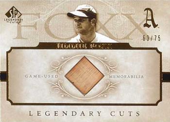 2005 SP Legendary Cuts - Material #LC-JF Jimmie Foxx Front