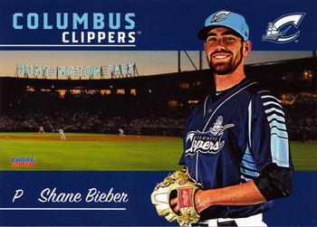 2018 Choice Columbus Clippers #09 Shane Bieber Front