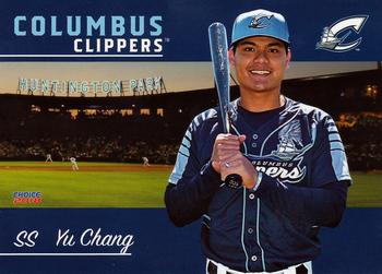 2018 Choice Columbus Clippers #10 Yu Chang Front