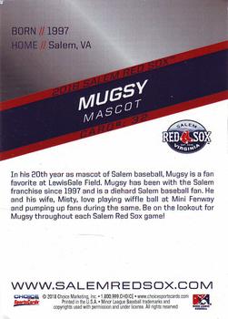 2018 Choice Salem Red Sox #32 Mugsy Back