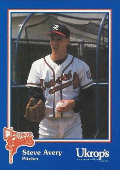 1992 Ukrop's Pepsi Richmond Braves #8 Steve Avery Front