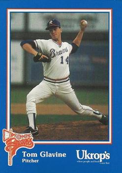 1992 Ukrop's Pepsi Richmond Braves #10 Tom Glavine Front