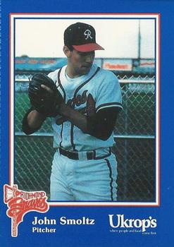 1992 Ukrop's Pepsi Richmond Braves #12 John Smoltz Front