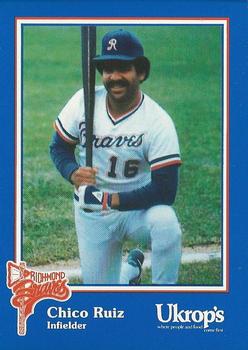 1992 Ukrop's Pepsi Richmond Braves #20 Chico Ruiz Front