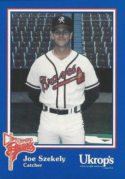 1992 Ukrop's Pepsi Richmond Braves #25 Joe Szekely Front