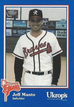 1992 Ukrop's Pepsi Richmond Braves #31 Jeff Manto Front