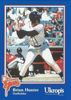 1992 Ukrop's Pepsi Richmond Braves #44 Brian Hunter Front