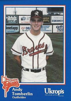 1992 Ukrop's Pepsi Richmond Braves #45 Andy Tomberlin Front