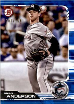 2019 Bowman - Blue #91 Brian Anderson Front