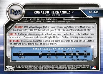 2019 Bowman - Prospects #BP-146 Ronaldo Hernandez Back