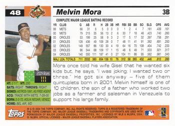 2005 Topps 1st Edition #48 Melvin Mora Back