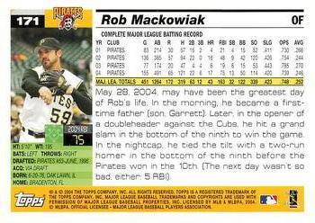 2005 Topps 1st Edition #171 Rob Mackowiak Back