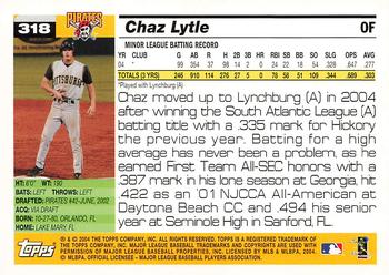 2005 Topps 1st Edition #318 Chaz Lytle Back