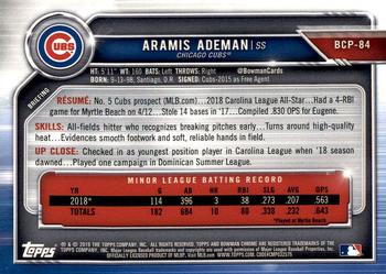 2019 Bowman - Chrome Prospects #BCP-84 Aramis Ademan Back
