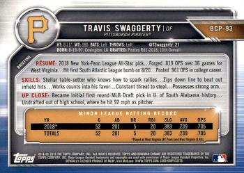 2019 Bowman - Chrome Prospects #BCP-93 Travis Swaggerty Back