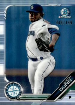 2019 Bowman - Chrome Prospects Refractor #BCP-3 Justin Dunn Front