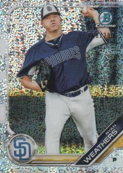 2019 Bowman - Chrome Prospects Speckle Refractor #BCP-66 Ryan Weathers Front