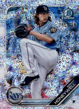 2019 Bowman - Chrome Prospects Speckle Refractor #BCP-88 Brent Honeywell Front