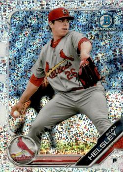 2019 Bowman - Chrome Prospects Speckle Refractor #BCP-121 Ryan Helsley Front