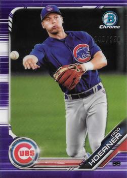 2019 Bowman - Chrome Prospects Purple Refractor #BCP-59 Nico Hoerner Front