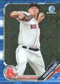 2019 Bowman - Chrome Prospects Blue Shimmer Refractor #BCP-27 Jay Groome Front