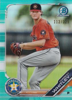 2019 Bowman - Chrome Prospects Aqua Refractor #BCP-52 Forrest Whitley Front