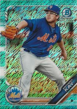 2019 Bowman - Chrome Prospects Aqua Shimmer Refractor #BCP-108 Anthony Kay Front