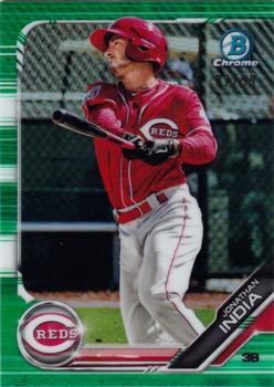 2019 Bowman - Chrome Prospects Green Refractor #BCP-102 Jonathan India Front