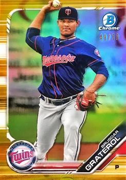 2019 Bowman - Chrome Prospects Gold Refractor #BCP-6 Brusdar Graterol Front