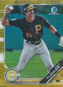 2019 Bowman - Chrome Prospects Gold Refractor #BCP-16 Cole Tucker Front