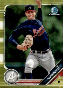 2019 Bowman - Chrome Prospects Gold Refractor #BCP-57 Joey Wentz Front