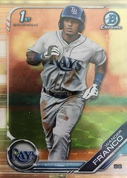 2019 Bowman - Chrome Prospects SuperFractor #BCP-100 Wander Franco Front
