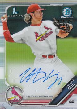 2019 Bowman - Chrome Prospect Autographs Refractor #CPA-MG Mateo Gil Front