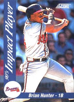 1992 Score - 90's Impact Players #9 Brian Hunter Front