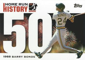 2005 Topps - Barry Bonds Home Run History #BB 50 Barry Bonds Front