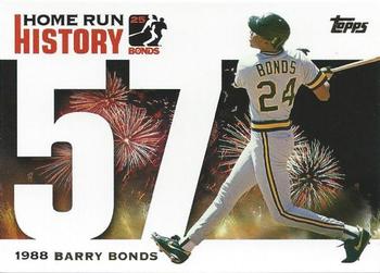 2005 Topps - Barry Bonds Home Run History #BB 57 Barry Bonds Front