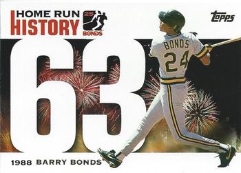 2005 Topps - Barry Bonds Home Run History #BB 63 Barry Bonds Front