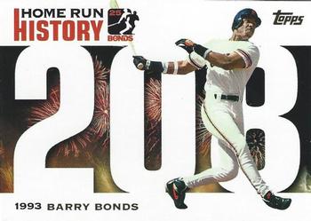 2005 Topps - Barry Bonds Home Run History #BB 208 Barry Bonds Front