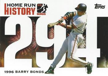 2005 Topps - Barry Bonds Home Run History #BB 294 Barry Bonds Front