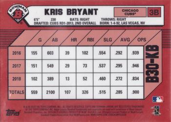 2019 Bowman - 30th Anniversary Bowman #B30-KB Kris Bryant Back