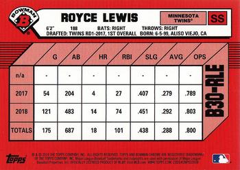 2019 Bowman - 30th Anniversary Bowman #B30-RLE Royce Lewis Back