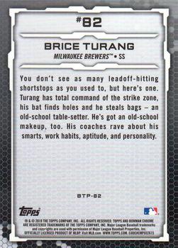 2019 Bowman - Bowman Scouts' Top 100 #BTP-82 Brice Turang Back