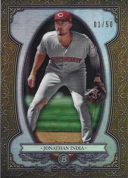 2019 Bowman - Bowman Sterling Continuity Gold Refractors #BS-11 Jonathan India Front