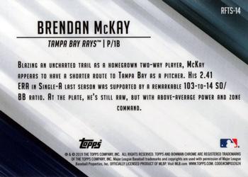 2019 Bowman - Ready for the Show #RFTS-14 Brendan McKay Back