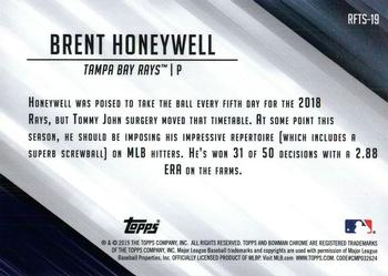 2019 Bowman - Ready for the Show #RFTS-19 Brent Honeywell Back