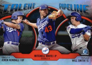 2019 Bowman - Talent Pipeline #TP-LAD Jeren Kendall / Mitchell White / Will Smith Front