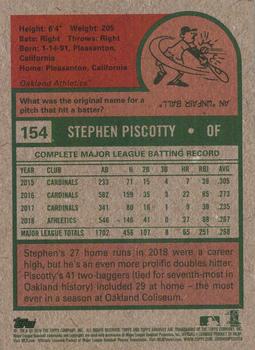 2019 Topps Archives #154 Stephen Piscotty Back