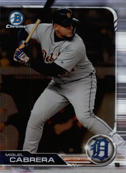 2019 Bowman Chrome #23 Miguel Cabrera Front