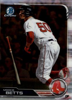 2019 Bowman Chrome #75 Mookie Betts Front